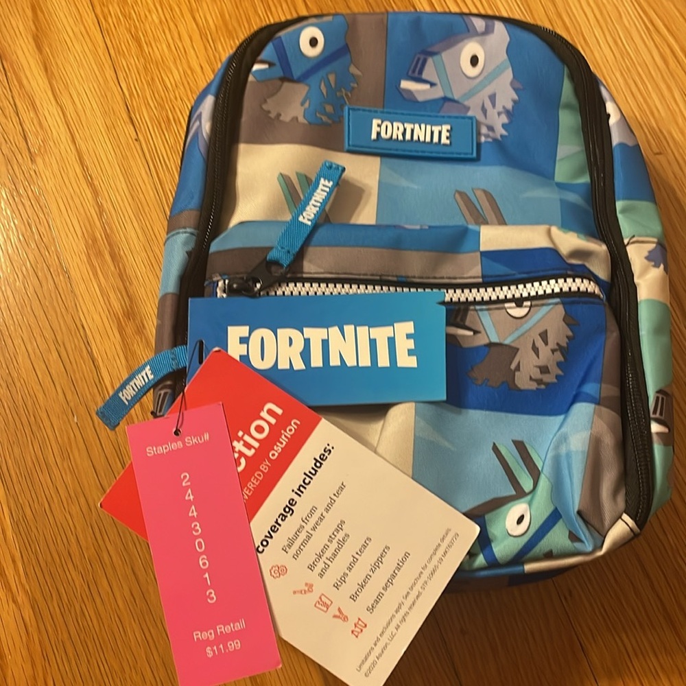 Blue and Gray Kids Backpack